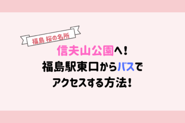 福島桜の名所19 信夫山公園へ福島駅東口からバスで行く方法を写真付きで紹介します 歩いてローカル